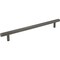 Jeffrey Alexander 12" Center-to-Center Brushed Pewter Square Dominique Appliance Handle 845-12BNBDL - alternate 1